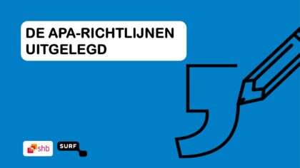 “De APA-richtlijnen uitgelegd” gratis of tegen verzendkosten