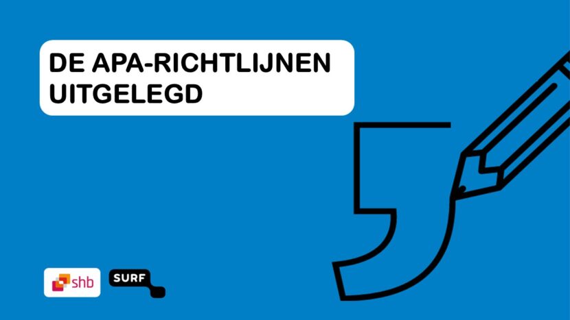 “De APA-richtlijnen uitgelegd” gratis of tegen verzendkosten